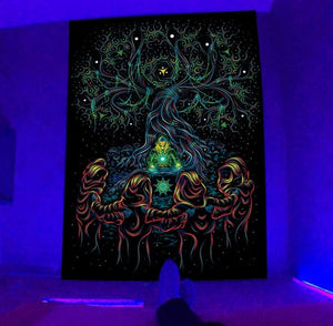 Psy Tree | Official GlowTapestry UV Art Decor