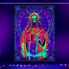 Santa Muerte Skeleton | Official GlowTapestry UV Art Decor